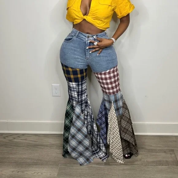 Mixed media jeans - Picture 3 of 3